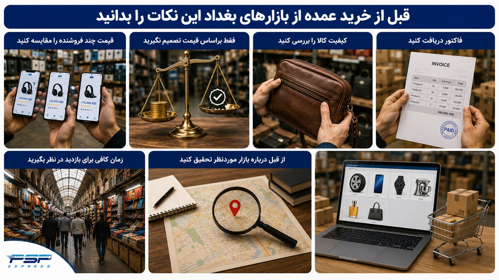 نکات مهم قبل از خرید عمده از بازارهای بغداد