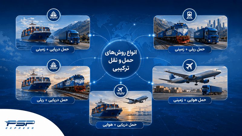 انواع روش های حمل و نقل ترکیبی