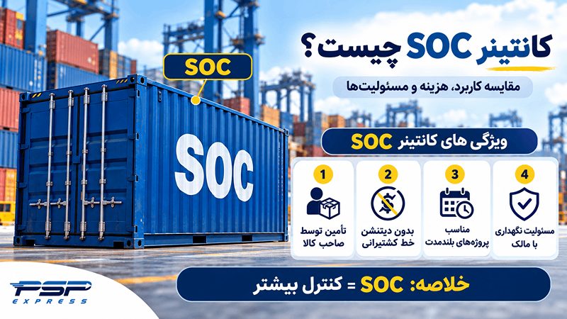 تفاوت کانتینر SOC و COC و بررسی کانتینر soc